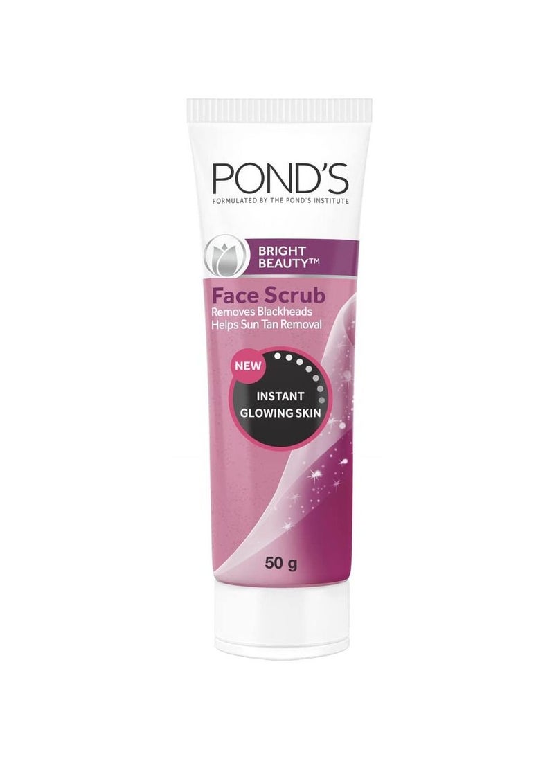 Pond's Bright Beauty Face Scrub Deep Clean Remove Blackheads And Sun Tan Gel Scrub 50gm  - Image 1