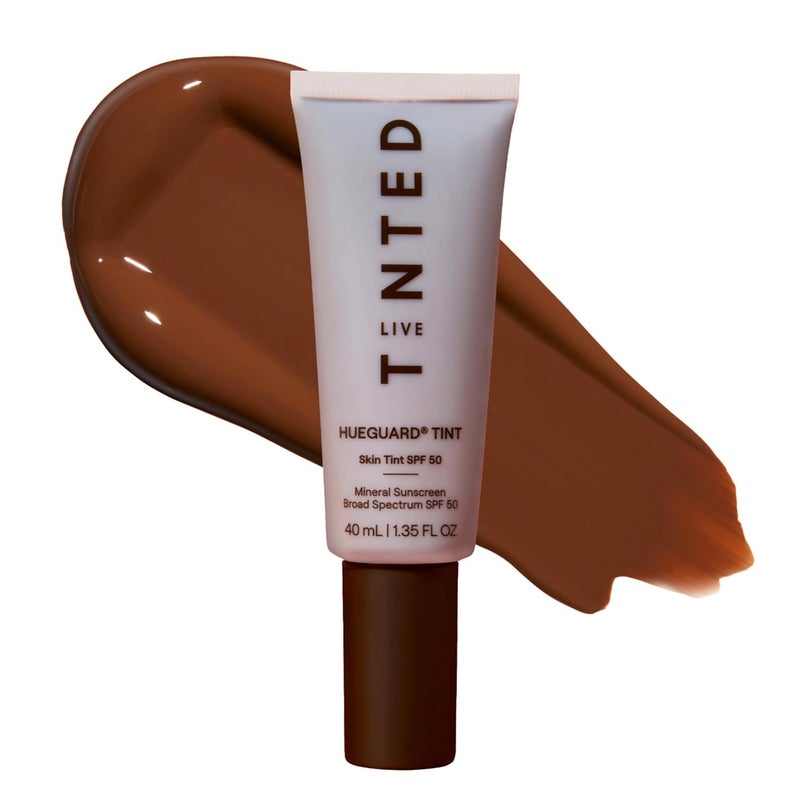 LIVE TINTED Live Tinted Hueguard Skin Tint SPF 50 - Tinted Mineral Sunscreen with Light-Medium Buildable Coverage With a Hydrating and Radiant Finish - Water and Sweat Resistant, 1.35 fl oz - Shade 02 