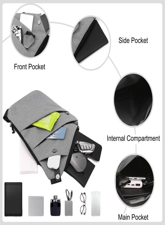 FANDARE Anti-Theft Sling Bags Chest Shoulder Backpack Crossbody Bags Cover Pack Rucksack Crossbody Bag for Men Women Travel Hiking Bicycle Sport Gym Daypacks NylonBlack B - Image 3