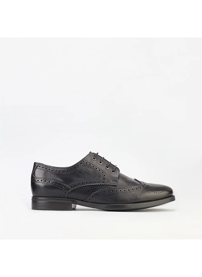 Cabani Genuine Leather Black Men's Shoes