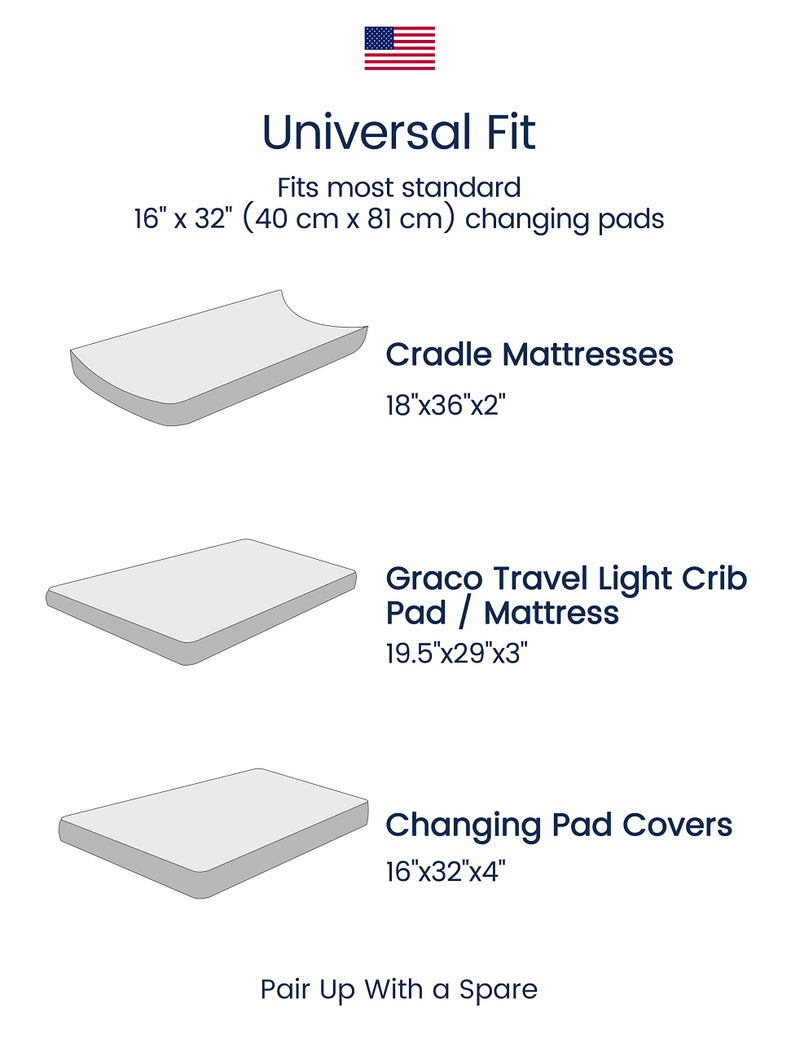 TotAha Premium Stretchy Changing Pad Covers (2-Pack)-Hypoallergenic, Silky Comfort, Buttery Soft, Calming Effect, All-Season Jersey-Knit 32'' X 16'' X 5'' Deep Pocket (Pink Buds & Green Leaves) - Image 5
