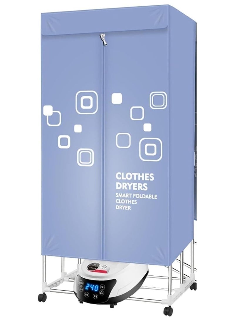 High-Power Portable Electric Clothes Dryer, Smart Clothes Drying Rack, 1200W, 15kg Capacity, Timer, 1.8m Cord (With remote)  - Image 1