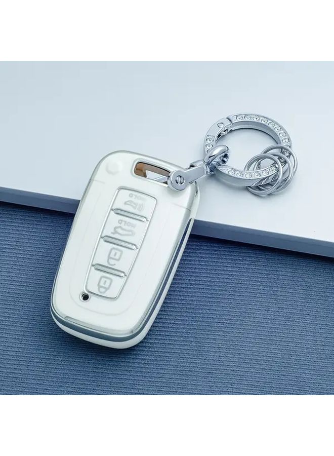 Black Golden TPU Key Fob Case Cover for Hyundai IX35 Elantra Sonata Sorento Sportage K3 K5 - Image 5