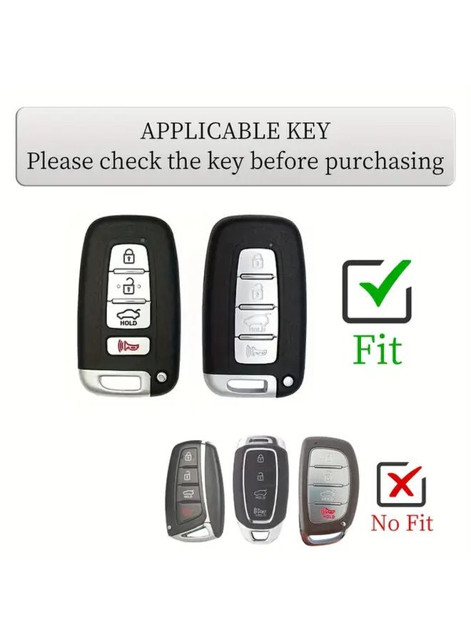 Black Golden TPU Key Fob Case Cover for Hyundai IX35 Elantra Sonata Sorento Sportage K3 K5 - Image 3