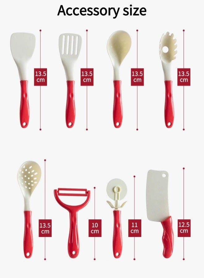 جني ثروة مجموعة ألعاب مطبخ للأطفال مكونة من 59 قطعة، مجموعة ألعاب التمثيل للأولاد والبنات، لعبة تقطيع الفاكهة، لعبة الطبخ المحاكاة - Image 4