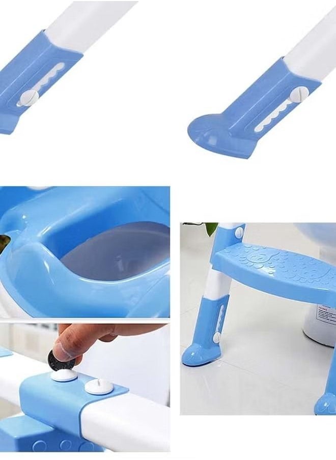 Gonice - Portable And Convenient Kids Toilet Seat Potty Chair With Adjustable Ladder - Image 1