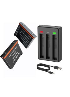 Anmi 2 Packs Replacement for Insta 360 x3 Battery 1800mAh and Battery 3-Channel Fast Charge Hub Compatible with Insta 360 x3 Accessories High Capacity Electric Core (Fully Compatible with Original)  - Image 4