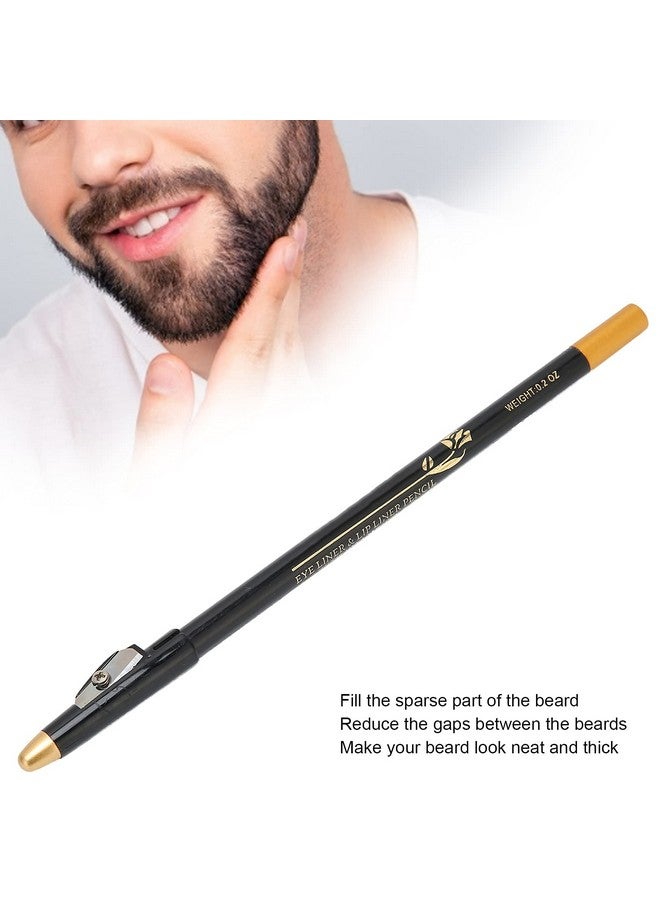 Betued Barber Pencil Beard Pencil Filler For Men Barber Pencil For Lineup Household Beard Pencil Liner Long Lasting Repair Shape Beard Pen Water/Sweat Proof Beard Filler Shaping Styling Tool(Black) - Image 3