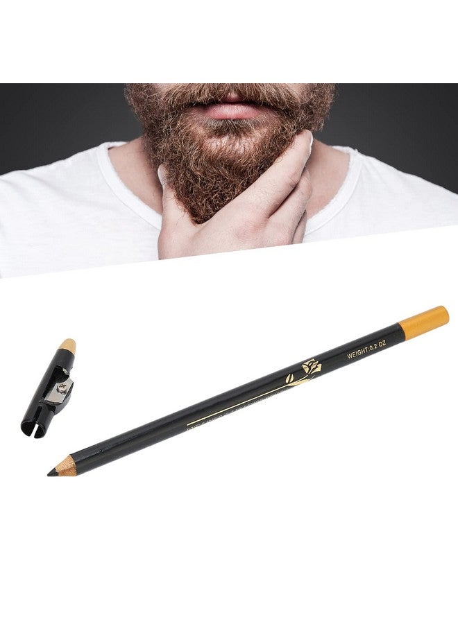 Betued Barber Pencil Beard Pencil Filler For Men Barber Pencil For Lineup Household Beard Pencil Liner Long Lasting Repair Shape Beard Pen Water/Sweat Proof Beard Filler Shaping Styling Tool(Black) - Image 1