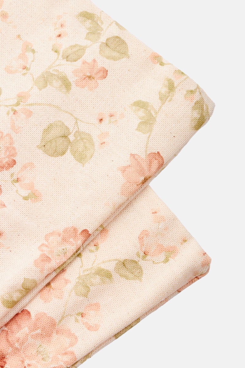 Muy Mucho Flower Cushion Cover 60 X 60, Beige Combo - Image 3