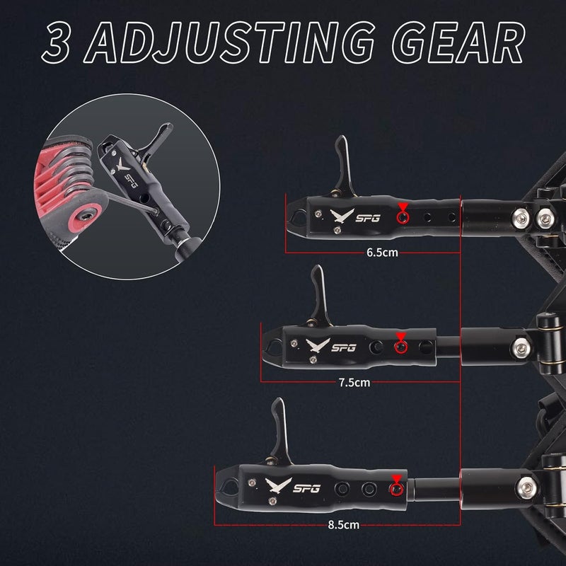 SP.G Bow Release for Compound Bow, Comfortable Wrist Strap Archery Release Trigger for Arrow Release, Adjustable Compound Bow Release Aids 360° Rotate Caliper with Foldback Design - Image 2