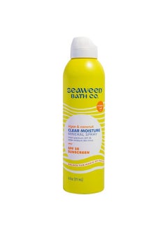 The Seaweed Bath Co. Seaweed Bath Co. Clear Moisture Mineral Spf 30 Broad Spectrum Sunscreen Spray 6 Ounce Sustainably Harvested Seaweed Algae Coconut  - Image 1