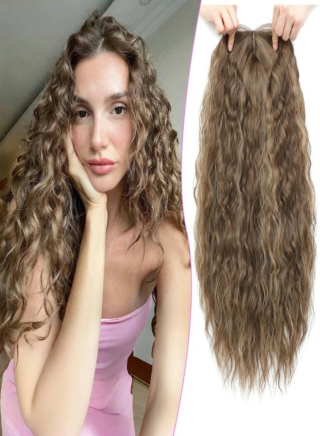 PANEWAY Curly Hair Topper Lightweight, Natural-Looking Hairpiece for Women, Easy Clip-In Hair Extensions for Instant Volume & Coverage - Image 1