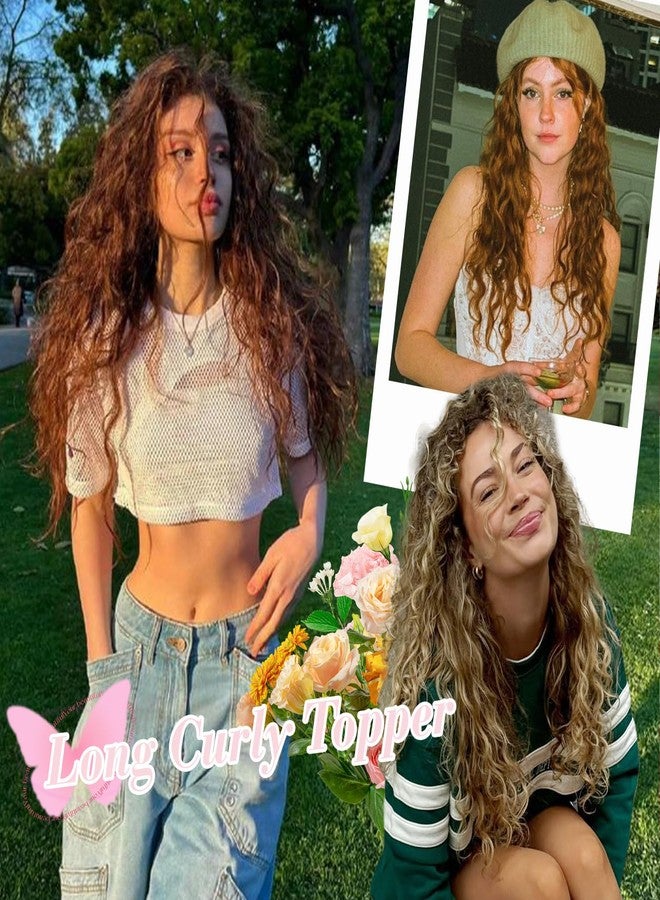 PANEWAY Curly Hair Topper Lightweight, Natural-Looking Hairpiece for Women, Easy Clip-In Hair Extensions for Instant Volume & Coverage - Image 5