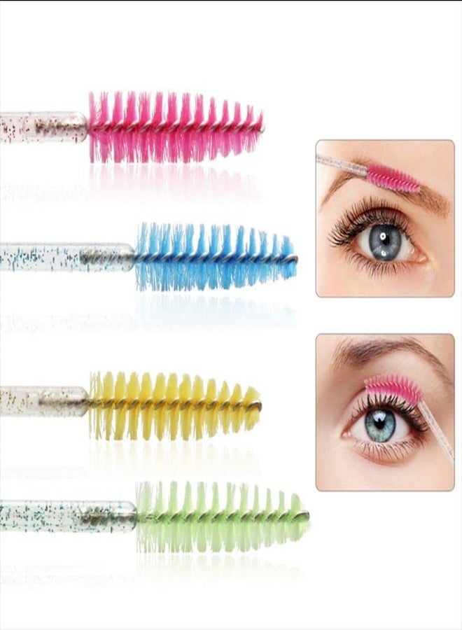 Ghelonadi Mascara Wands, Eyelash Brush, Spoolies for Eyelash Extensions and Eyebrow Brush Tool (Multicolor, Pack of 50pcs) - Image 2