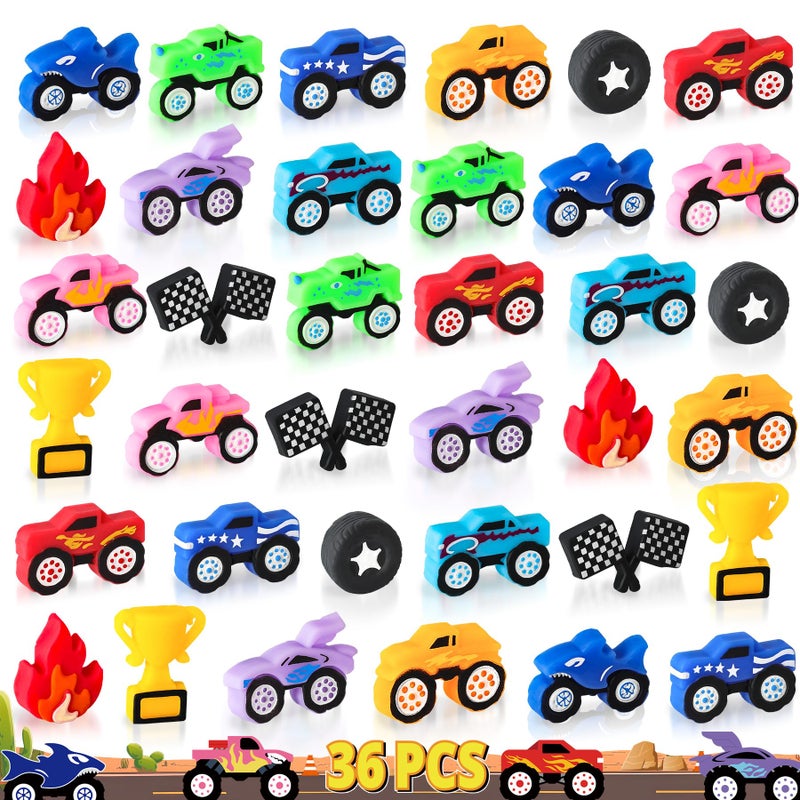 Erweicet 36 Pcs Monster Truck Party Favor Monster Truck Squishy Toys For Kids Boys Truck Birthday Party Birthday Game Prizes Easter Egg Fillers Chool Classroom Rewards Exchange Gifts - Image 2