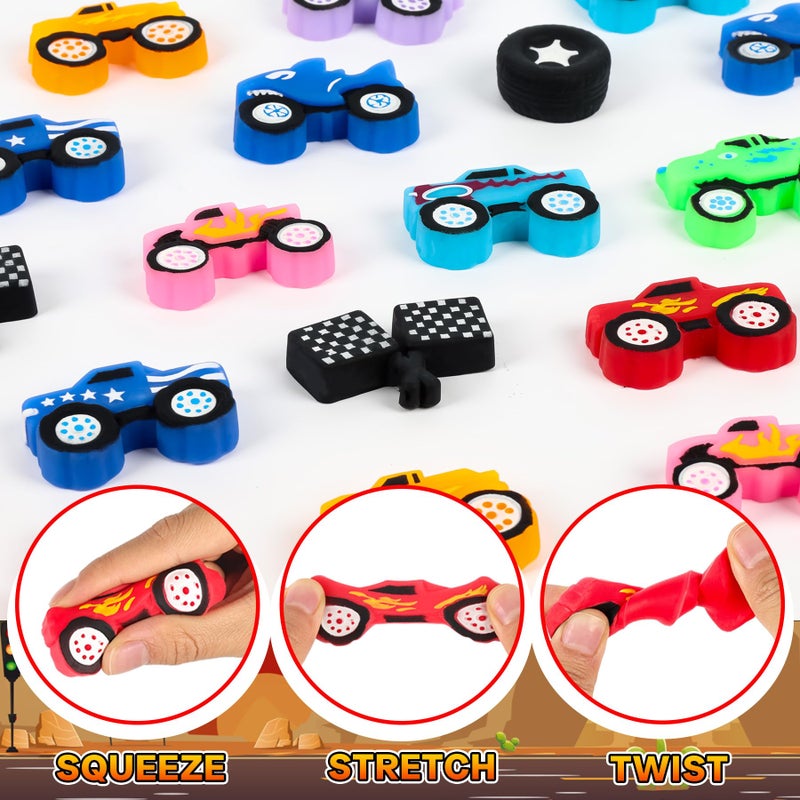 Erweicet 36 Pcs Monster Truck Party Favor Monster Truck Squishy Toys For Kids Boys Truck Birthday Party Birthday Game Prizes Easter Egg Fillers Chool Classroom Rewards Exchange Gifts - Image 5