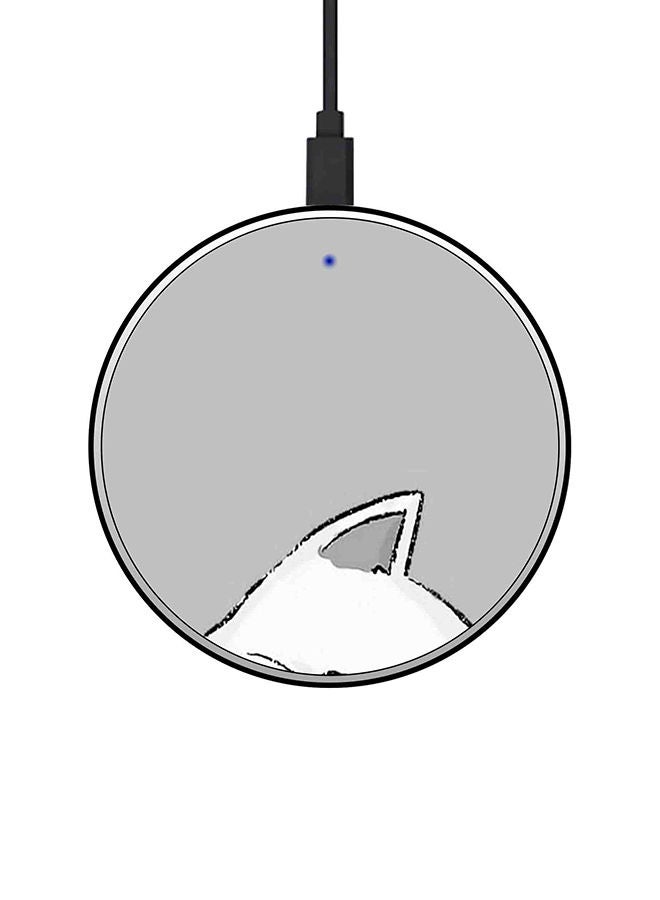 NIBEMINENT 15W Ultra Slim Fast Wireless Charger Grey  - Image 1
