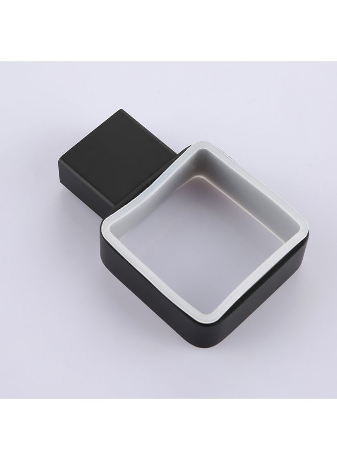 Black Single Toothbrush Glass Tumbler with Holder  - Image 5