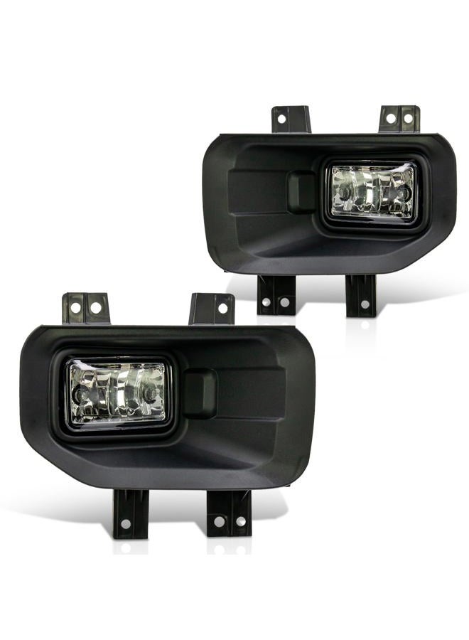 VPIMOZO Fog light kit Compatible with 2015-2017 2015 2016 2017 Ford F150 Fog Bumper Lamp Assembly with Bulbs Clear Lens Driver&Passenger Side OEM Number FL3Z15201B FL3Z15200B - Image 1