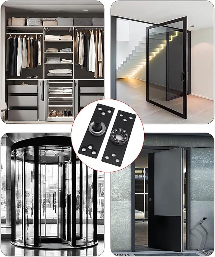 Stainless Steel 360 Degree Invisible Hinge For Cabinet Wardrobe Door Installation - Image 3