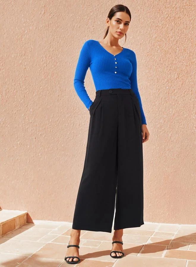 2Xtremz 2Xtremz Ribbed V-neck Sweater