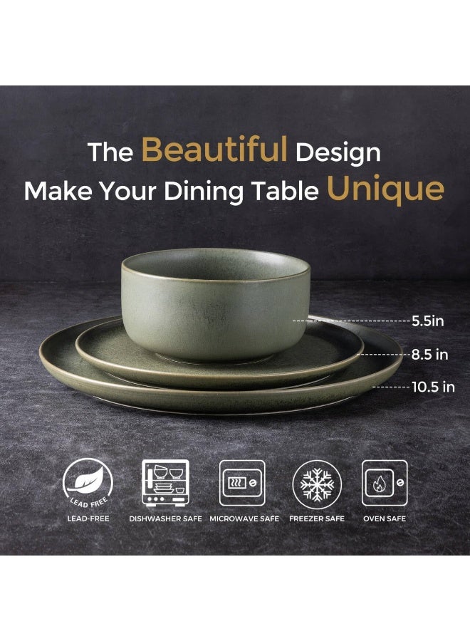 LERATIO طقم أدوات المائدة من ليراشيو من الخزف لـ 4 أشخاص - Image 2