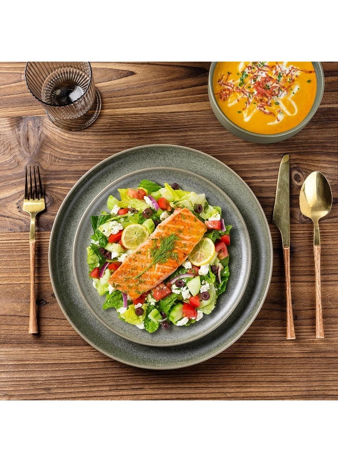 LERATIO طقم أدوات المائدة من ليراشيو من الخزف لـ 4 أشخاص - Image 4