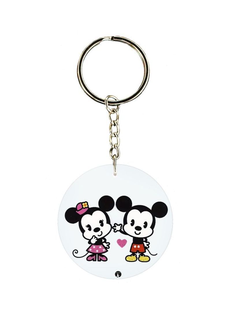RKN Mickey And Minnie Printed Keychain