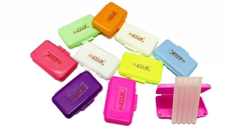 ADDLER DENTAL ORTHO WAX FOR PATIENT BRACES GUM IRRITATION MULTI SCENTS 5 STRIPS. PACK OF 5. (ASSORTED COLOURS & FLAVOURS) - Image 3