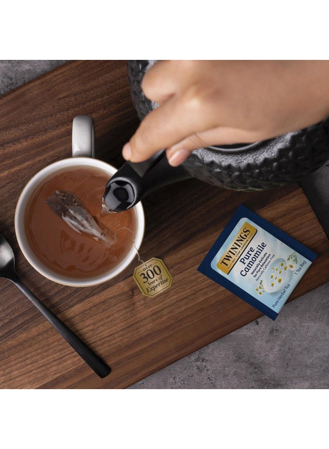 Twinings Pure Camomile Herbal Tea Individually Wrapped Bags, 20 Count Pack of 6, Naturally Caffeine Free - Image 3