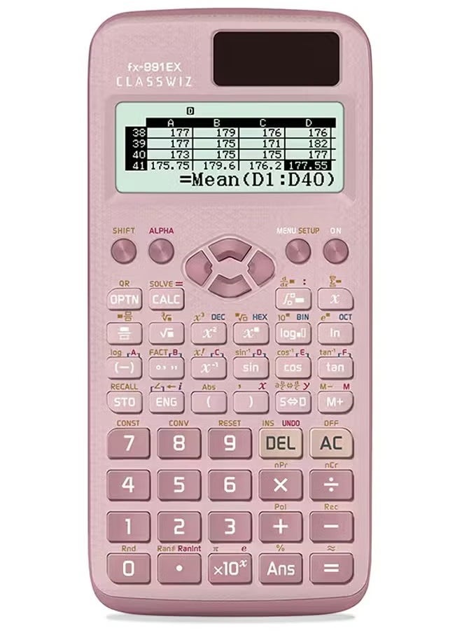 ليشب - FX-991EX-W-DT الحاسبة العلمية الوردية - Image 1