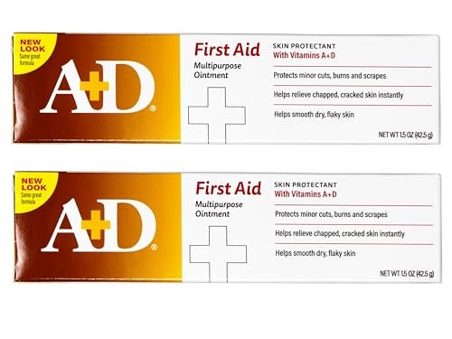 A + D مرهم الإسعافات الأولية لحماية البشرة مع فيتامين AD 150 أونصة عبوة من 2 - Image 1
