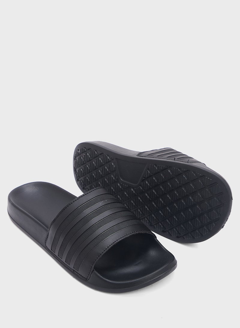 Seventy Five Stripes Detail Casual Slides  - Image 3