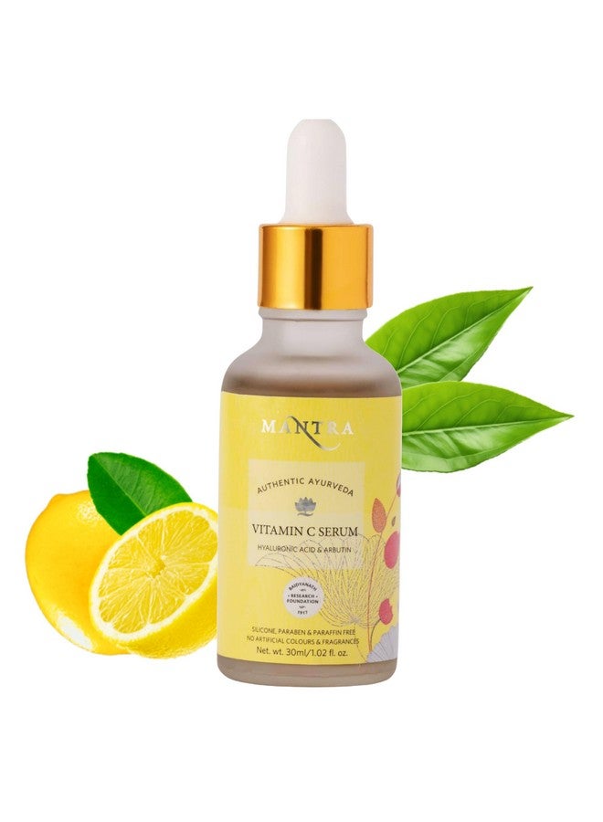 Mantra Vitamin C Serum with Hyaluronic Acid and Arbutin - 30 ml | Helps to Fades Dark Spots and Hyperpigmentation - Image 1