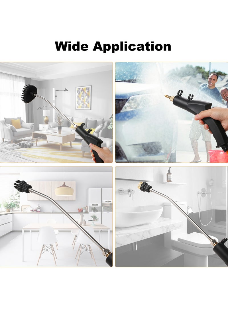 2500W Portable Handheld Steam Cleaner High Temperature Pressurized Steam Cleaning Machine with Brush Heads for Kitchen Bathroom Air Conditioner Refrigerator - Image 3