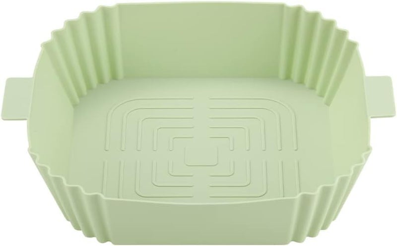 SGMVK Silicone Air Fryer Liners Reusable Liners Food Safe Air Fryers Oven Accessories Parchment Liner Paper,Silicone Baking Tray Pots Basket Heat Resistant Silicone Baking Tray Pots (Square, 1) - Image 1