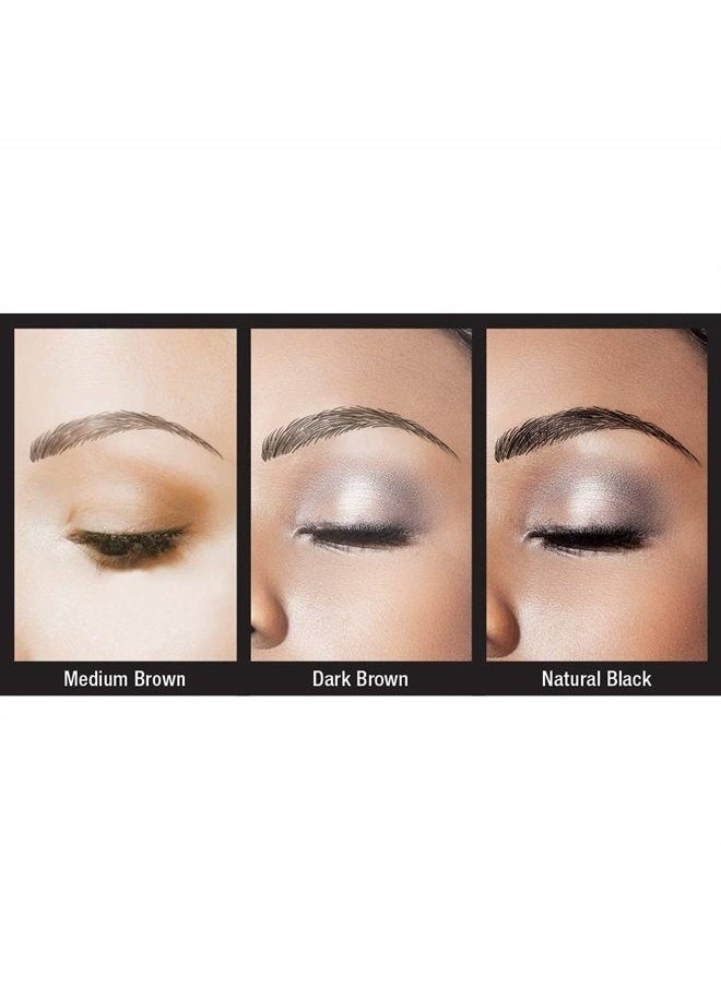 Godefroy MyBrows Long Lasting Eyebrow Transfers, Soft Arch, Dark Brown, 12-Pairs of Brows 