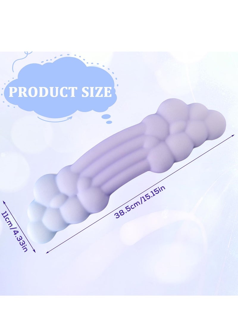 Ergonomic Cloud Wrist Rest for Keyboard, High Density Memory Foam with Non-Slip Base, Ideal for Home Office, Gaming and Computer Use, Purple - Image 2