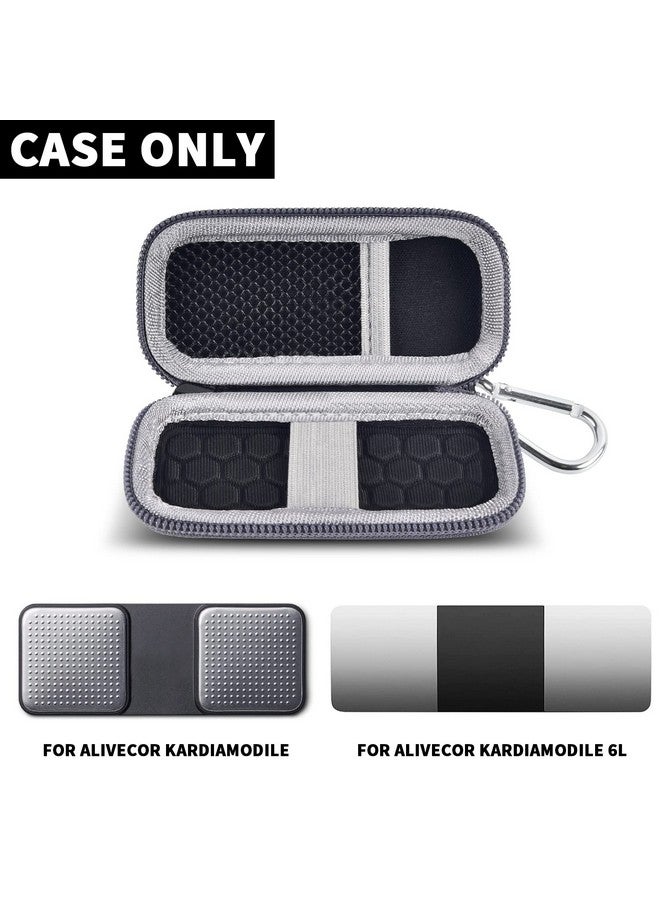 GWCASE حافظة لمراقب معدل ضربات القلب متوافقة مع Alivecor Kardiamobile Ekg الشخصية / لـ Alivecor Kardiamobile 6L / لـ Sec مراقب القلب. حافظة تخزين تناسب منظم الحبوب باللون الأسود (علبة فقط) - Image 3