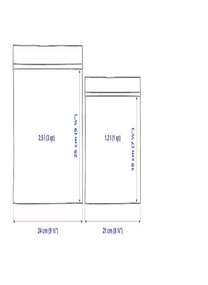 Resealable bag grey white  - Image 1