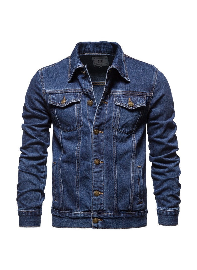 Generic - Buttoned Denim Jacket Blue - Image 1