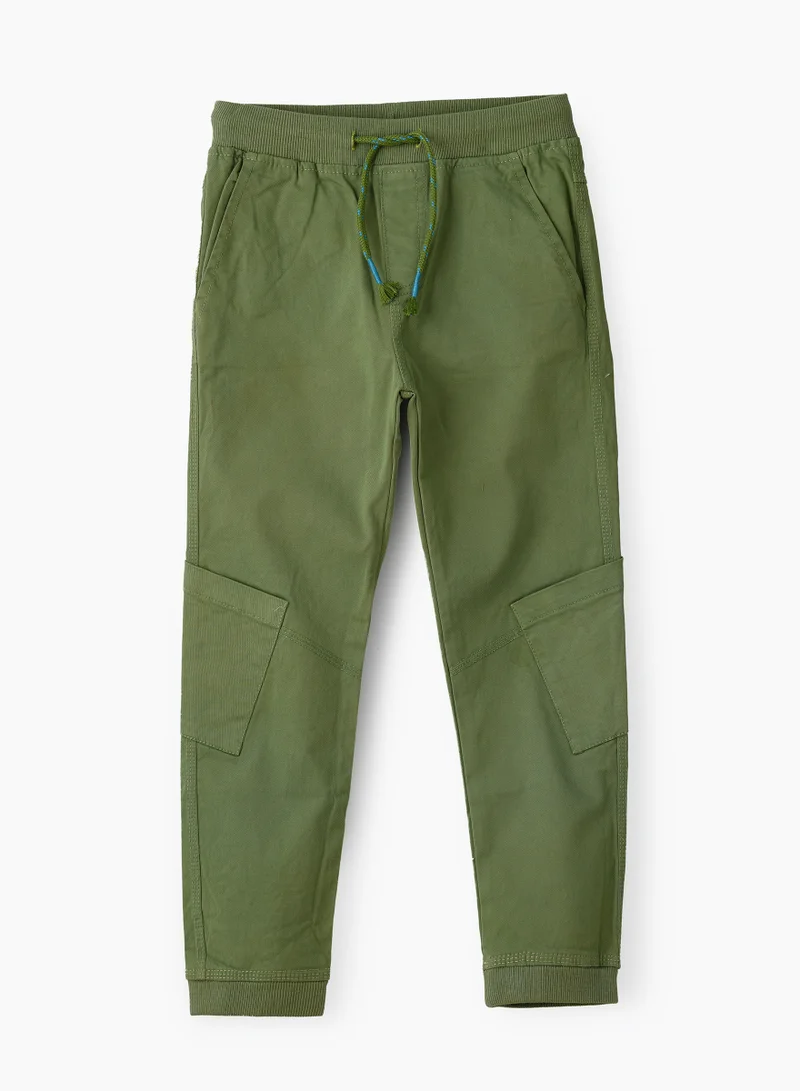 JAM Boys Woven Cotton Cargo Jogger Pants