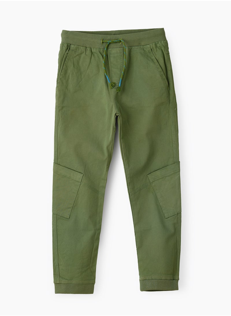 JAM Boys Woven Cotton Cargo Jogger Pants  - Image 1