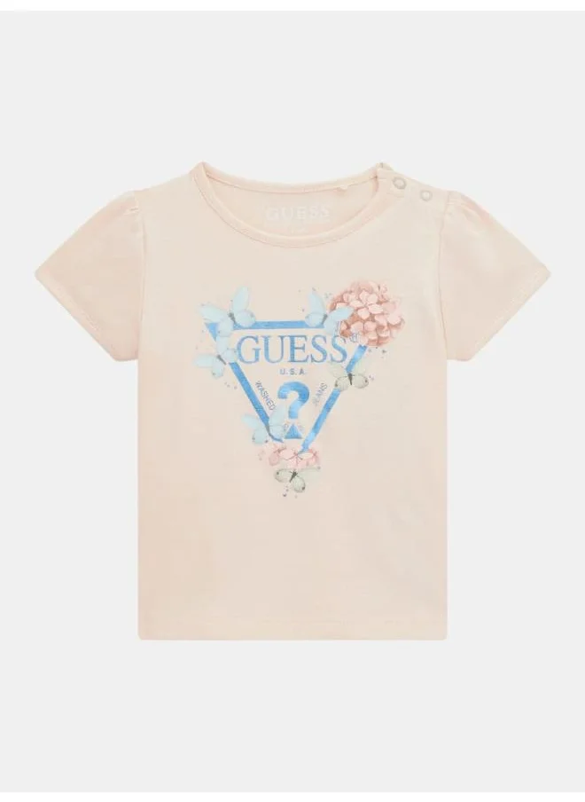 GUESS Kids Logo Crew Neck T-Shirt