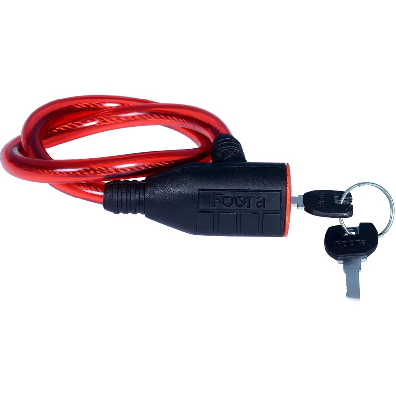 Foora Multipurpose Cable Lock 63.5 CM Length for Cycles, Bikes, Helmets or Scooters Assorted Colour | CL-03 | 2 Keys | 1 Lock (Pack of 1) - Image 5