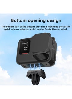 Generic Suitable For Shadow Stone Insta360 Ace Pro 2 Silicone Case Protective Case Anti-fall Anti-loss Rope Sports Camera Accessories-Product Color:Black-Model:Shadow Insta360 Ace Pro 2  - Image 2