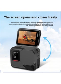 Generic Suitable For Shadow Stone Insta360 Ace Pro 2 Silicone Case Protective Case Anti-fall Anti-loss Rope Sports Camera Accessories-Product Color:Black-Model:Shadow Insta360 Ace Pro 2  - Image 4