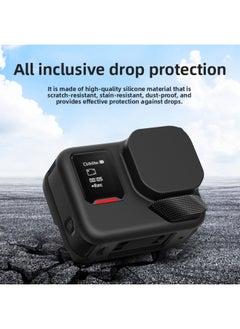 Generic Suitable For Shadow Stone Insta360 Ace Pro 2 Silicone Case Protective Case Anti-fall Anti-loss Rope Sports Camera Accessories-Product Color:Black-Model:Shadow Insta360 Ace Pro 2  - Image 3