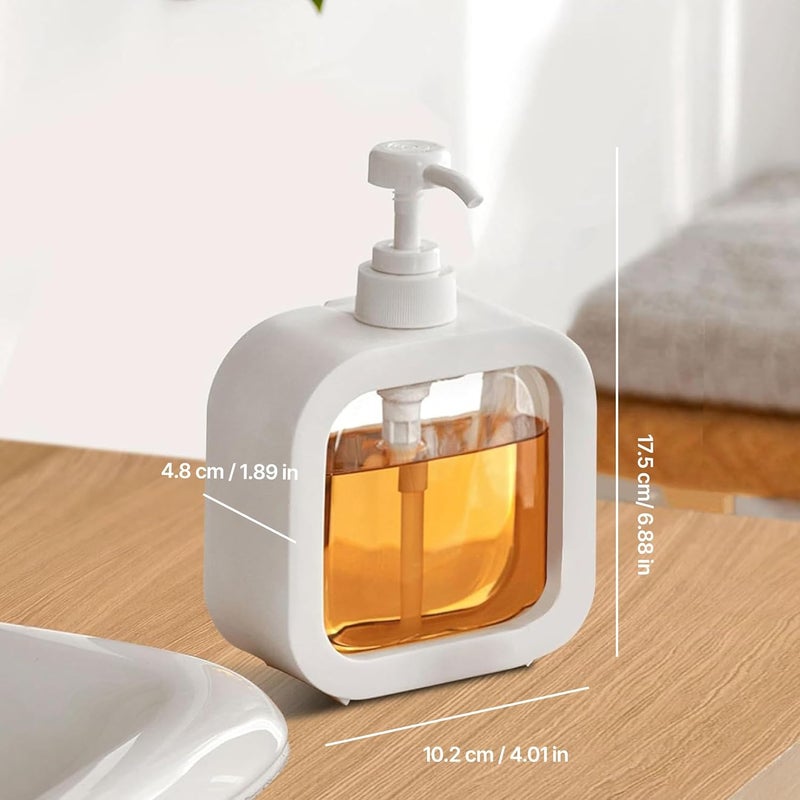 Niralasa Niralasa Reusable Liquid Soap Dispenser, Clear Plastic Bottle with Pump, Soap Dispenser for Liquid, Shampoo, Conditioner, Shower Gel, Hand Wash (Pack of 1) - Image 5